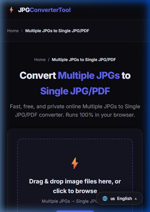 Upload multiple images for merge on iPhone